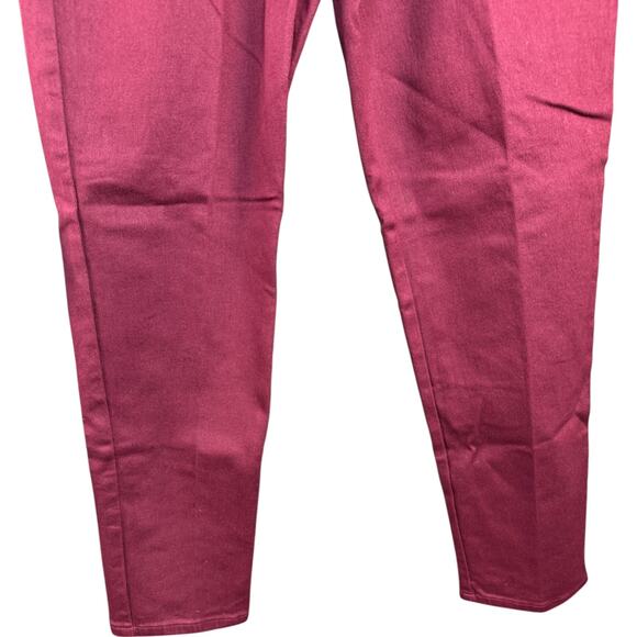Gloria Vanderbilt Amanda Stretch Jeans Cranberry Petite 14 High Rise New Tags - Picture 3 of 11